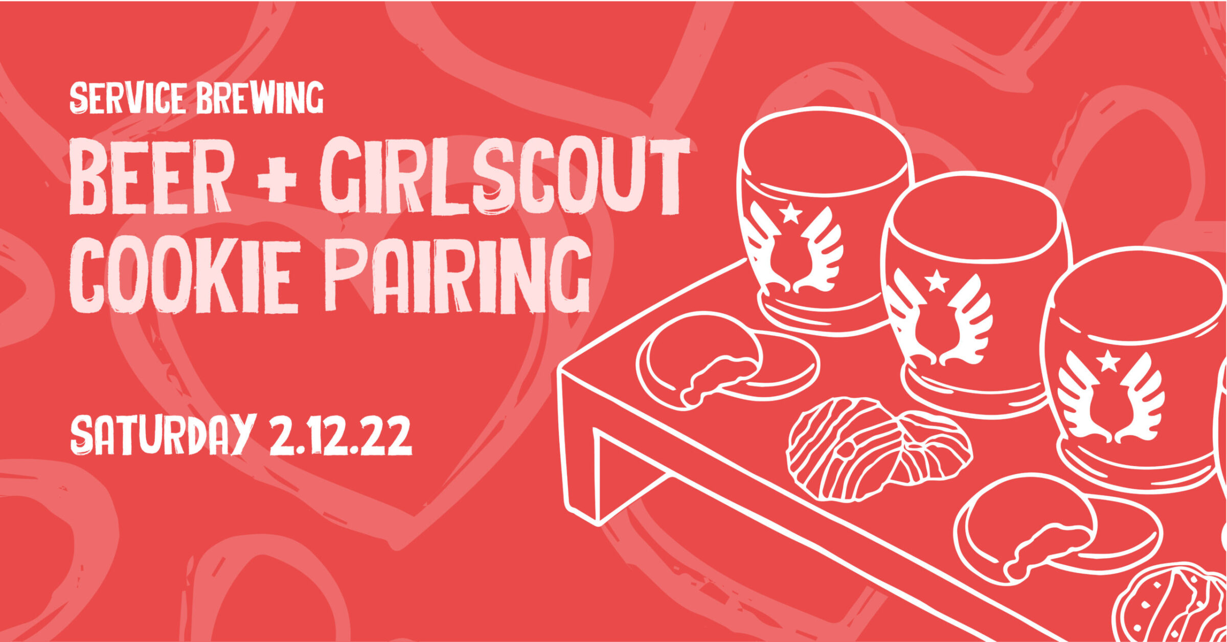 Beer Flights Paired With Girl Scout Cookies!!