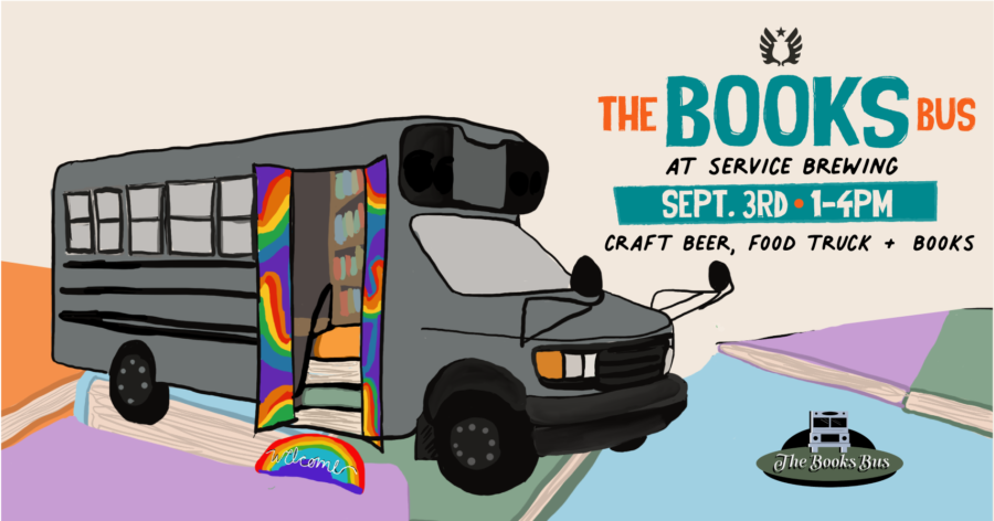 Book Bus at Service Brewing