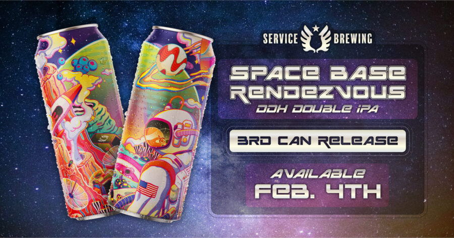SPACE BASE RENDEZVOUS DIPA Beer Release