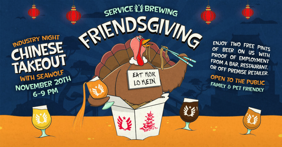 Friendsgiving Industry Night: Chinese Takeout with Seawolf