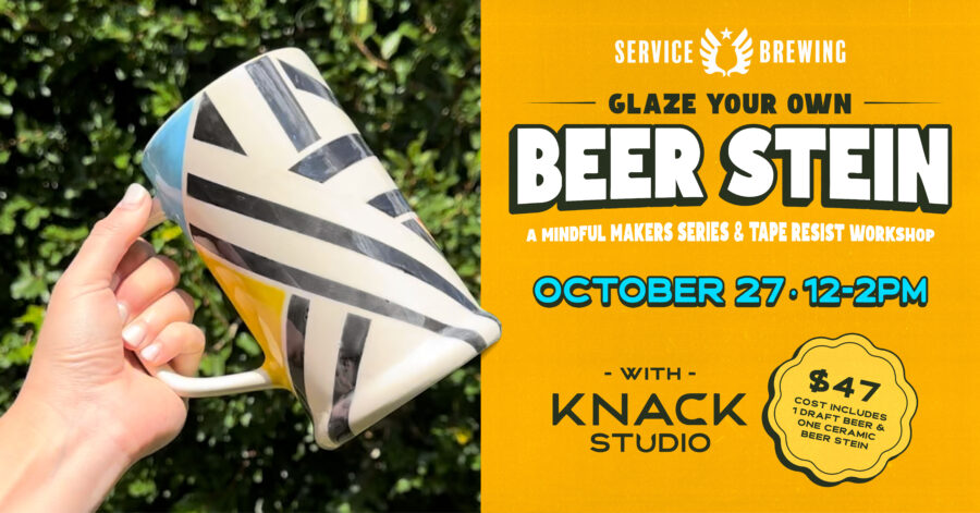 Glaze Your Own Beer Stein!!