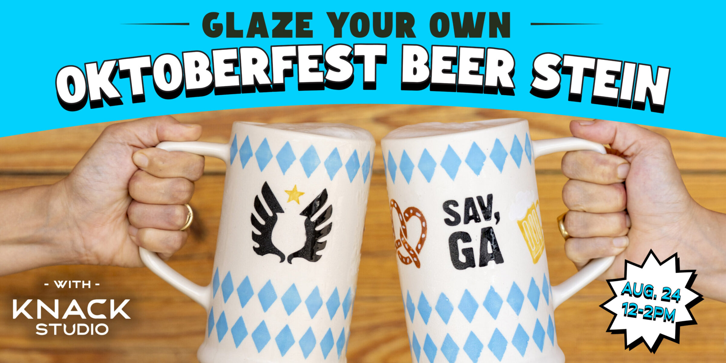Glaze Your Own Oktoberfest Beer Stein!
