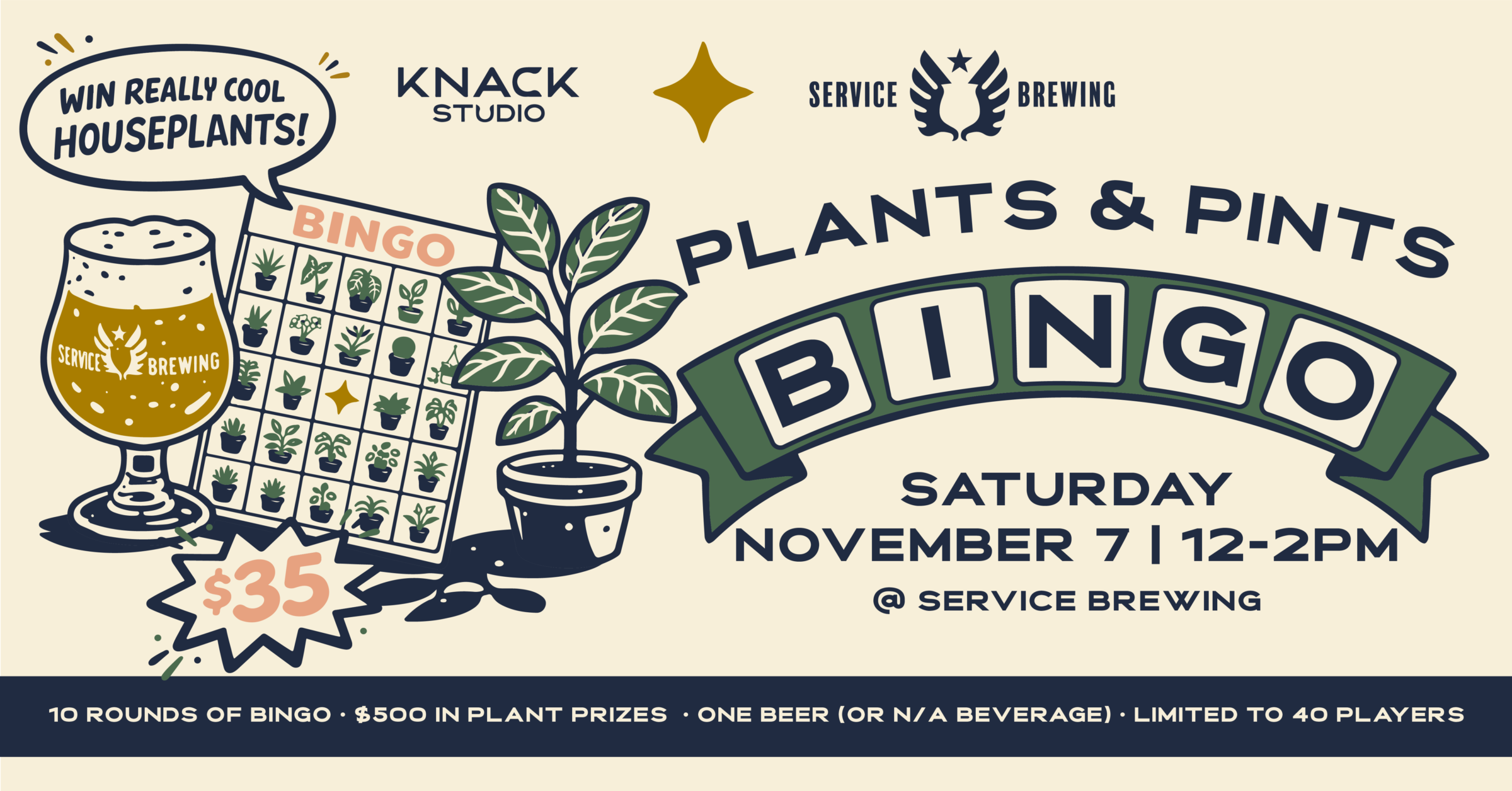 Plants & Pints Bingo